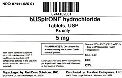 Buspirone HCl 5 mg (8744102001 Buspirone HCl 5 mg)